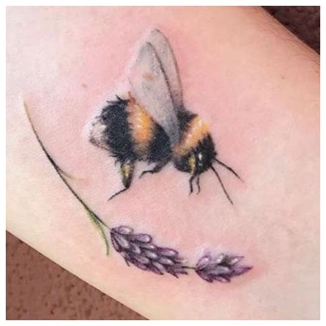 simple bumble bee tattoo.